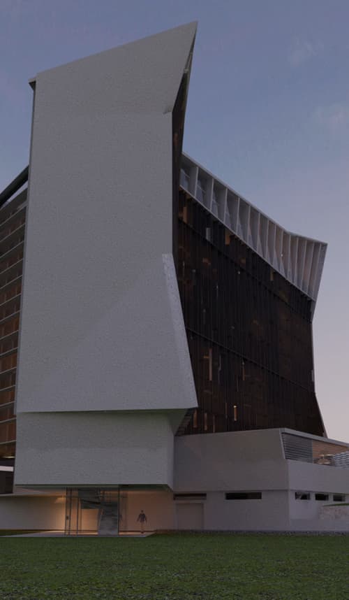 Hotel right side view